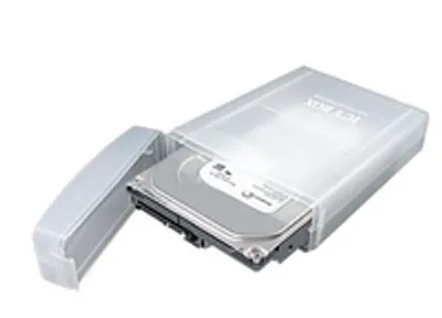 Zdjęcie produktu dla ICY BOX IB-AC602a, Etui zamykane, Plastik, Półprzezroczysty, 3.5", Dowolna marka, 120 mm