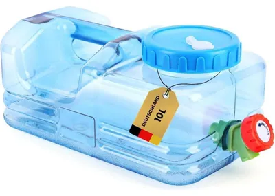 Produktbild von Wasserkanister mit Hahn 10 Liter BPA-frei für Camping Outdoor Reise