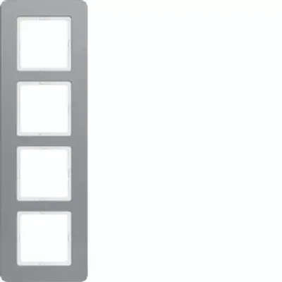 Zdjęcie produktu dla Berker 10146074, Aluminium, Aluminium, Bezśrubowe, Berker, Q.7, IP20