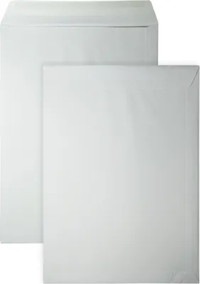 Produktbild von DULA - Umschläge mit Kartonrückseite - EB4 - 262 x 371 mm - 100 Stück - Selbstklebend mit Klebestreifen - 120 Gramm