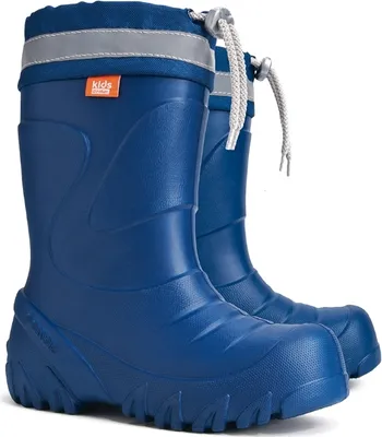 Produktbild von DEMAR Kinder Gummistiefel Winterstiefel Regenstiefel Kinderstiefel Gefüttert Blau 36/37