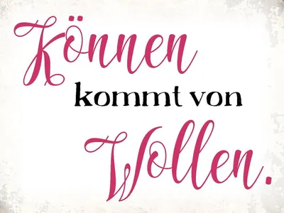 Produktbild von vianmo Holzschild 30x40 cm Können kommt von Wollen