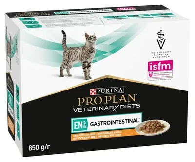 Produktbild von Futter für Gato Purina Pro Plan Veterinärdiät Huhn 10 x 85 g