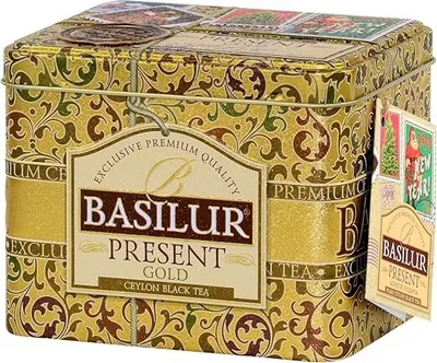 Produktbild von BASILUR Present Gold Schwarzer Tee Dose 100g