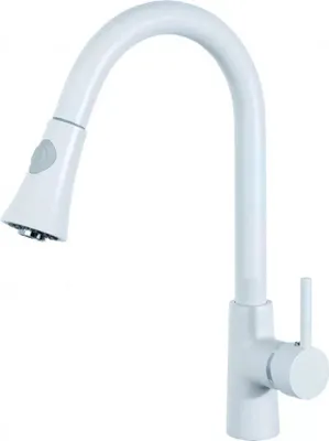 Produktbild von Küchenarmatur, 39Cm, Weiß, Mit 360°, Schwenkbarem Auslauf, Tilia