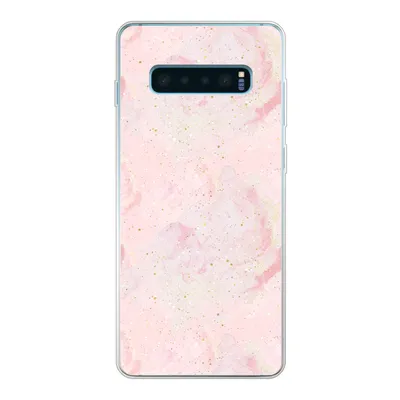 Produktbild von MuchoWow® Handyhülle Schutzhülle Hülle für Samsung Galaxy S10 Lite Marmor - Rosa - Glitter - Gold - Muster Silikon Softcase Handy Hülle - Schutz