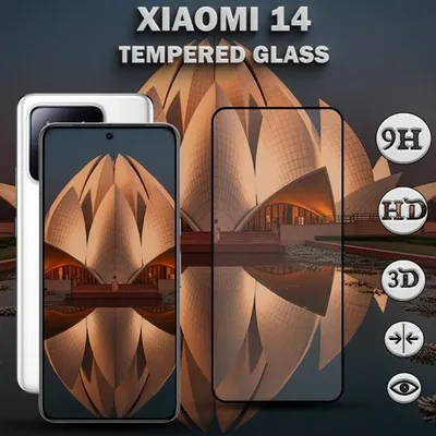 Produktbild von 1-Pack XIAOMI 14 Displayschutzfolie - Gehärtetes Glas 9H - Super Qualität 3D