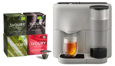 Produktbild von Avoury One Teemaschine – Premium Teemaschine für perfekten Teegenuss (Grey Black, im Bundle)