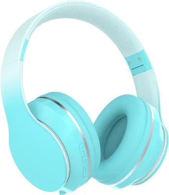 Produktbild von Over-Ear-Kopfhörer Lautstärkeregler, Verstellbares Stirnband, Faltbar, Kabellose und Kabel, eingebautes Mikrofon für Handy Kinder Kopfhörer