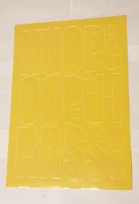 Image de Lettres et chiffres autocollants