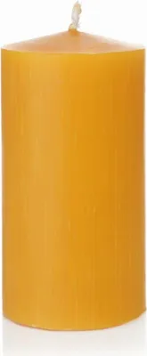 Produktbild von INNA-Glas Bienenwachskerze BABETTE, natur-gelb, 15 cm, Ø8 cm, 90h -  Germany - Stumpenkerze