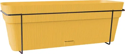 Obrázok produktu pre Kvetináč na balkón STEFANPLAST Ethica, 9 l, 50 x 18 x 17 cm, horčicová farba