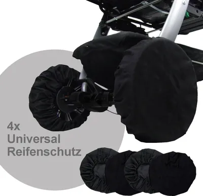 Produktbild von BAMBINIWELT Radschutz Räderschutz Reifentaschen Schutzhülle für Kinderwagen Buggy universal