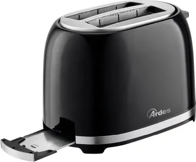 Produktbild von Ardes ARTOAST03, 2 Scheibe(n), Schwarz, Niveau, Drehregler, 850 W, 220 - 240 V, 50 - 60 Hz