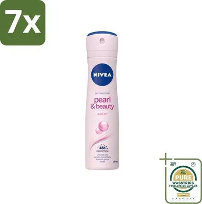 Produktbild von 7 Stück Nivea Anti-Transpirant Spray Okselhuid Verzorgung 150 ml Grootverpakking