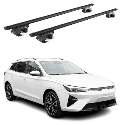 Produktbild von Dachträger Gepäckträger für MG 5 2020-2025 Alu Schwarz 2 tlg ABE, KI-generiertes Bild