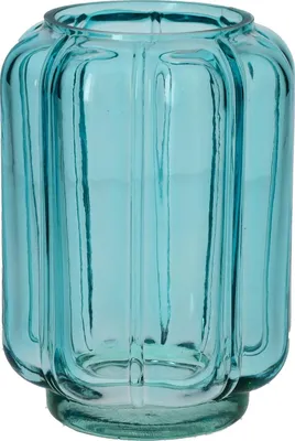Produktbild von Gift Company Jacquard Vase Wave S türkis 11cm