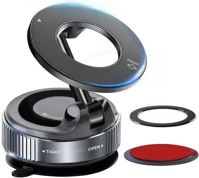 Produktbild von Handyhalterung - Schwarz - Tragbare, magnetische Halterung - Für alle Smartphones