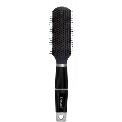 Produktbild von Haarstyling-Bürste mit rutschfestem Griff, 24,5 cm Länge, 4 cm Durchmesser, zum Glätten und Föhnen