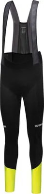 Produktbild von GORE Lange Fahrradhose mit Trägern - SPINSHIFT THERMO - Schwarz/Gelb L