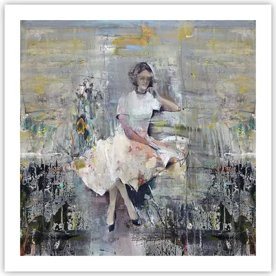 Produktbild von Poster - Poster ohne Rahmen - Zeitgenössisch Malerei Frau - 60x60 cm - Wand Bild - Wanddeko - Wandbilder - Kunstposter - Wandposter - Bilder - Kunstdruck - Wanddekoration - Wandbild - P2XAC60x60-4596