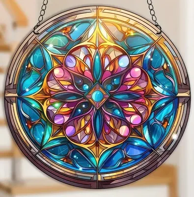 Image de Attrape-Soleil Mandala XL - Élégance et Mystique pour Votre Intérieur KP32280