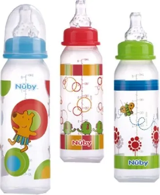 Image de Biberon Nuby 240 ml, assortiment