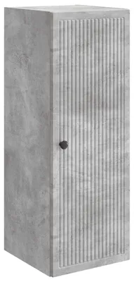Image de Armoire en béton gris avec 1 porte et 1 étagère