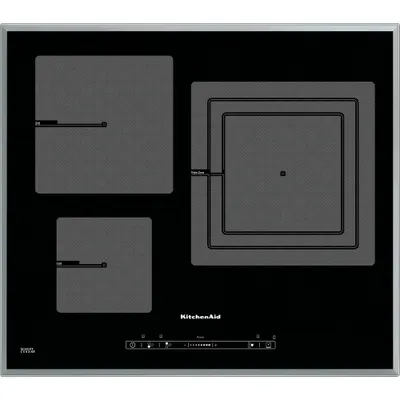 Image de KitchenAid KHID3 65510 plaque Noir Intégré Plaque avec zone à induction 3 zone(s)