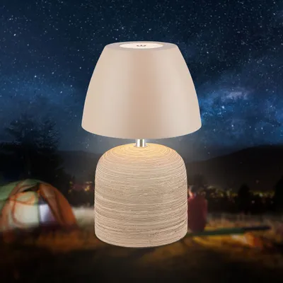 Obrázok produktu pre LED stolová lampa Nabíjateľná LED stolová lampa bez kábla Stmievateľná dotyková teplá biela keramika