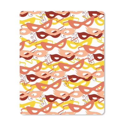Produktbild von MuchoWow® Mauspad Mousepad Maske - Muster - Karneval 30x40 cm - Mousepads - Maus Mat - Pad - Mausunterlage - Mausmatten