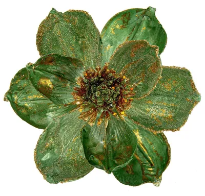 Immagine prodotto di Stella di Natale, ramo di poinsettia, fiore artificiale, 4 pezzi, 20 cm, verde