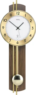 Produktbild von AMS Funk-Pendeluhr, Funkpendelwerk, 22x62x8cm, 5266/1