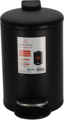 Produktbild von Daily Home Treteimer 3l schwarz | 2 Stk