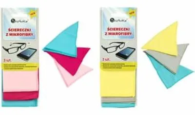 Obrázok produktu pre Mikrovláknové utierky na okuliare a obrazovky, 3 kusy