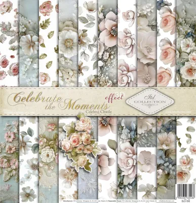 Immagine prodotto di Set di carte per scrapbooking 30x30 - Collezione Itd - Floral Shabby Chic