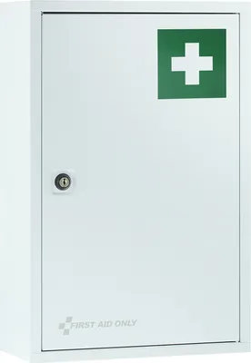 Produktbild von First Aid Only Medizinschrank Weiß mit 3 Fächern