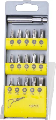 Produktbild von Satz Bits Strend Pro BS2877, 16-teilig + Bithalter