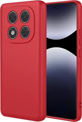 Obrázok produktu pre Puzdro pre Xiaomi Redmi Note 14 Pro 4G - Zadný kryt Phonesta Soft Silk Silikónový - Červená