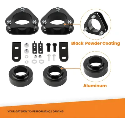Produktbild von Toyota RAV4 Höherlegungssatz - Leveling Lift Kit mit Federbein-Distanzblöcken - Vorderachse +5 cm Hinterachse +4 cm - passend für 2006-2018