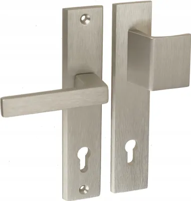 Produktbild von Türgriff Türbeschlag Haustürgriff FEINZ Universal - Theo 90 mm - Silber - Hochwertig - Wetterfest - Modernes Design