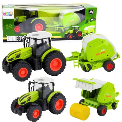 Produktbild von Rc Ferngesteuerter Landwirtschaftstraktor mit Ballenpresse 1:24