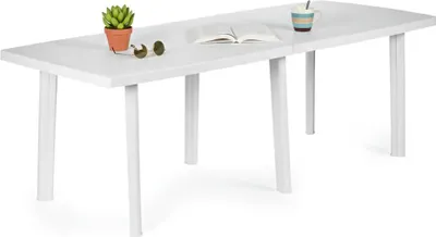 Immagine prodotto di Crossley - Tavolo da Esterno, 216x90x72h cm Bianco, 10 Posti  Italy