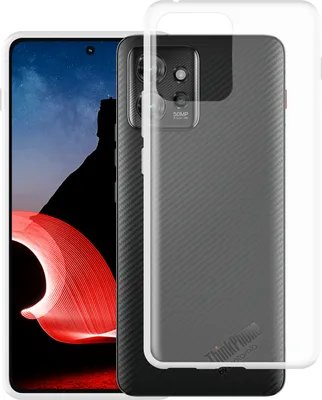 Image de Cazy Coque compatible avec Motorola ThinkPhone Coque en Silicone - Coque Flexible - Transparant