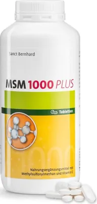 Produktbild von Sanct Bernhard MSM 1000 Plus- 500 Tabletten