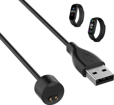 Immagine prodotto di Cavo compatibile con Xiaomi Mi Band 5 / Xiaomi Mi Band 6 / Xiaomi Mi Band 7 - Adattatore di ricarica USB sostitutivo per smartwatches Phonillico