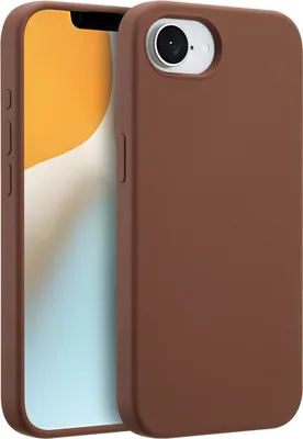 Produktbild von Accezz Liquid Silikoncase mit MagSafe iPhone 16e - New Tea Brown