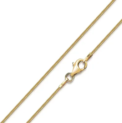Produktbild von MATERIA by Matthias Wagner Gold Schlangenkette 925 Silber vergoldet 1mm in 40 - 120 cm Länge K126