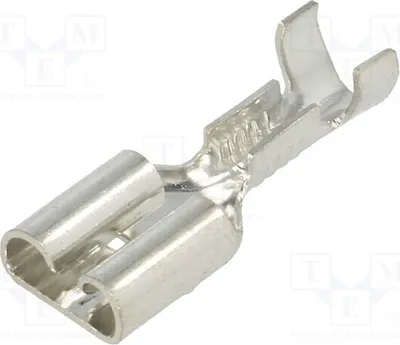 Obrázek produktu pro 2x Konektor: plochý, 0,8 mm, 6,4 mm, samice, svorková spojka, rovný, 4470, neizolovaný