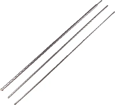 Produktbild von WALTER SDS Plus Bohrerset 3-teilig extra lange Betonbohrer 1000 mm 12 mm 16 mm 24 mm Kohlenstoffstahl Hartmetallspitzen für Stein Beton Mauerwerk langlebig präzise leistungsstark Profi Qualität
